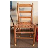 Wood Ladderback Chair, Matching Lot #247