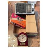 Vintage Electronics and Desk Clock