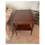 Wood End Tables with Drawer