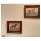 Horse Prints in Wood Frames, 12'x15'