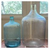 Glass Demijohn Bottles, 19' and 24' Tall