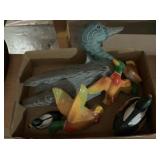 Painted Wood Duck Figurines