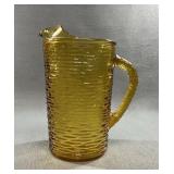 1970s Anchor Hocking Soreno Amber Bark Pitcher