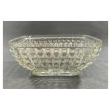 Vintage Pressed Glass Footed Centerpiece Bowl