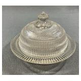 1930s Hazel Atlas Prisma Beehive Butter Dish