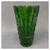 Cambridge Glass Cascade Emerald Green Vase