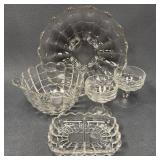 Cambridge Glass Cascade Pattern Tableware Set