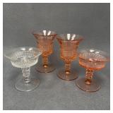 Fenton Lincoln Inn Wine and Coupe Glasses Set of 4
