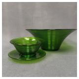 Imperial Glass Reeded Spun Bowl Set (3pcs)