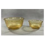 1930s Federal Glass Golden Glow Mixing Bowls Set