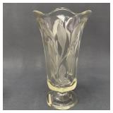 Indiana Glass Willow Oleander Vintage Vase