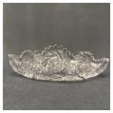 American Brilliant Cut Glass Celery Dish