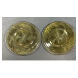 Federal Glass Diana Amber Swirl Plates