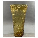 1960s Federal Glass Yorktown Amber Vase, 10ï¿½