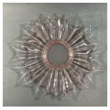 Anchor Hocking Old Cafe Pink Glass Serving Plate
