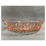 Jeannette Windsor Pink Pressed Glass Bowl