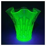 Central Glass Frances Vintage Uranium Vase