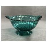 Jeannette Glass Swirl Console Bowl