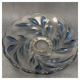 Indiana Glass Willow Oleander Console Bowl