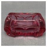 Imperial Glass Cathay Cranberry Ashtray