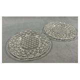 Imperial Glass Mt Vernon Clear Plates, 1920s-30s