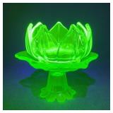 Westmoreland Lotus Bowl and Pedestal Base
