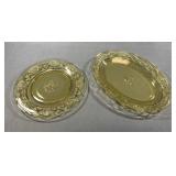 Federal Rosemary Yellow Depression Glass Set, 2pc