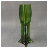 Green Art Nouveau Vase by Marie Kirschner