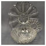 Anchor Hocking Oyster & Pearl Glass, 3 Pieces