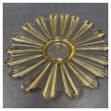 Fostoria Celestial Sun Glass Plate With Box
