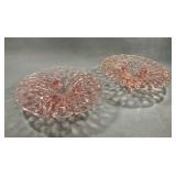 Central Glass "Frances" Footed Bowl Pair