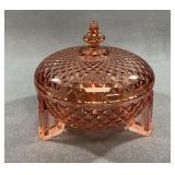 Indiana Glass Windsor Pink Candy Dish
