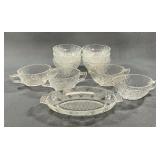 Hazel-Atlas Starlight Clear Glass 11-Piece Set