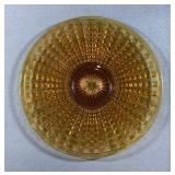 Jeannette Glass Marigold Anniversary Platter