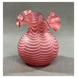 Antique Cranberry Jack-in-the-Pulpit Vase