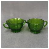 Imperial Glass Sugar and Creamer Set