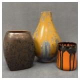 Three Small Vintage Pottery Pieces Assorted