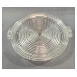 Pair Manhattan Glass Platters with Flea Bite