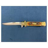 Duck USA Folding Knife with Orange Handle