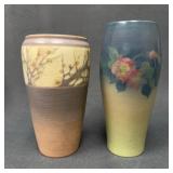 Two 1920s Rookwood Vases with Hairline Cracks