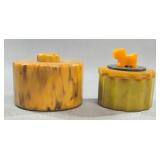 Bakelite Trinket Boxes With Lids