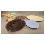 Ceramic Plates and Vessels, 7 Pieces
