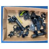 Black Metal Brackets and Mounts Lot