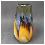 Fulper Pottery 7-Sided Glazed Art Vase