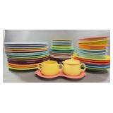 Fiesta Dinnerware Set, 48 Pieces, Assorted Colors