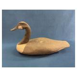 Hand-Carved Wooden Canada Goose Decoy
