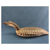 Hand-Painted Wooden Loon Decoy