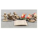Spooniques Pewter Holiday Figurine Lot 1978-1987