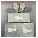 Glass Candle Platters and Votive Holders Set