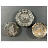 Silver Plate Bowl & Assorted Coaster Sets, 11pc